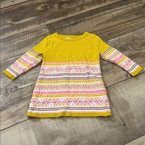 OshKosh B'gosh Yellow and Pink Patterned Dress